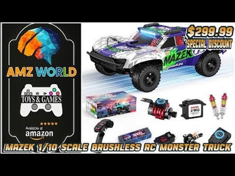 Review MAZEK 1/10 Scale Brushless RC Monster Truck - AMZ World