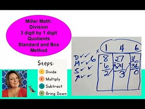 Miller Math Division with 3 Digits by 1Digit Using Standard and Box Method