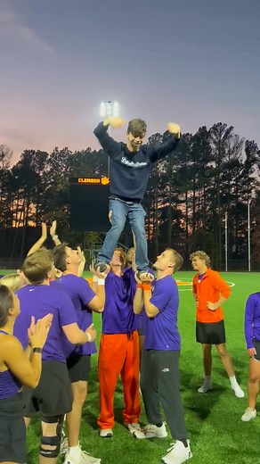 only,the best night ever with Clemson Cheerleading thank you fans Clemson Rally Cats Clemson University Tiger Band. | Regan Perella