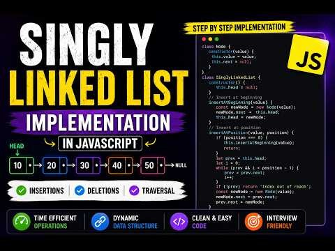 Singly Linked List Implementation in JavaScript | Tamil 🚀