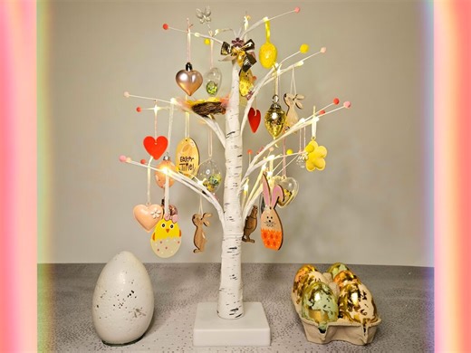LED Easter Egg Tree, 60cm Spring Table Centerpiece - Etsy