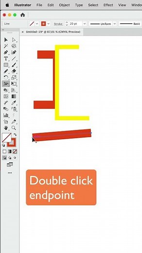 How To Align A Stroke To One Side On An Open Path In Adobe Illustrator #tutorial #design #vector