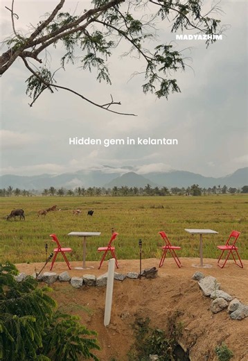 Somewhere in kelantan. Hidden gem tempat mengopi dengan view lawa.📍Laman Baruh #kelantan #kelantanfoodie #MakanLokal