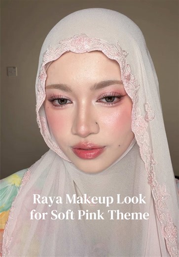 Replying to @إنشره ౨ৎ raya makeup look for soft pink theme siapp!!!! ons tak look ni, tema lain pun sesuai je with this look. yang penting korang please try @Obsess Cosmetics HQ punya tri cheek palette and eyeshadow palette pink tu, wallahi best and i suka sangat sangatttttttt🥹 #obsesscosmetics