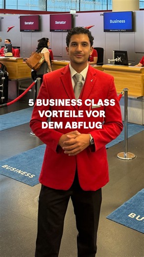 Business Class beginnt vor dem Abflug! ✈️😍