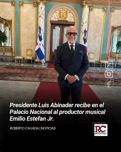 #RCNoticias | Presidente Luis Abinader recibe en el Palacio Nacional al productor musical Emilio Estefan Jr. https://robertocavada.com/nacionales/2025/09/04/presidente-luis-abinader-recibe-en-el-palacio-nacional-al-productor-musical-emilio-estefan-jr/ #RobertoCavada #RCNoticias #EmilioEstefanJr #Abinader #PalacioNacional | Roberto Cavada
