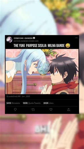 the Yuki parpose sisilia MILNA BANDE 😅#anime #reels #hindi