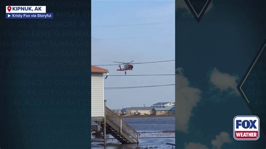 Watch: Alaska family airlifted to safety after severe flooding strikes remote communities