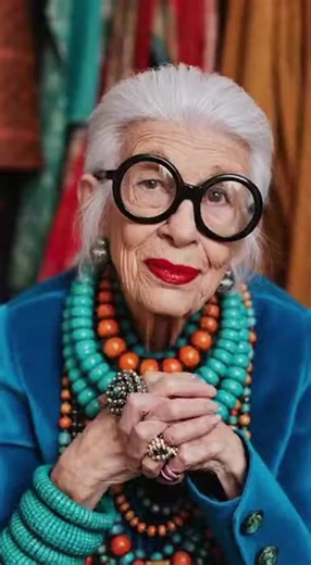 Iris Apfel was once told she didn’t fit the fashion world’s idea of beauty, so she chose to ignore its rules entirely and spent her life proving that style has nothing to do with approval. Born in 1921 in Queens, New York, she was raised among fabrics and textures, studied art history, and built a career in interior design. Alongside her husband, Carl Apfel, she co-founded a textile firm that restored historic fabrics for the White House across nine presidential administrations. Yet her truest c