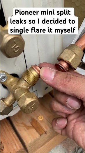 Pioneer mini split AC fix copper line set flare leaks