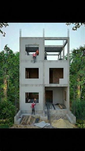 Minimalist House Timelapse | Construction Progress Visualization