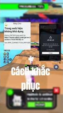 Cách Khắc Phục Lỗi Ko vô Được Roblox và Server VIP Trên Điện Thoại 100% Thành Công! #roblox#shorts