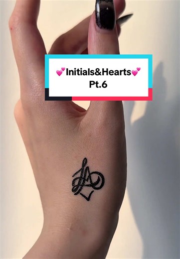 Creative Initials Tattoo Ideas with Hearts - Part 6
