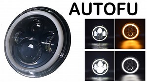 Watch DOT LED Headlights Turn Signal Halo Ring H6024 Hi-Lo Beam on Amazon Live