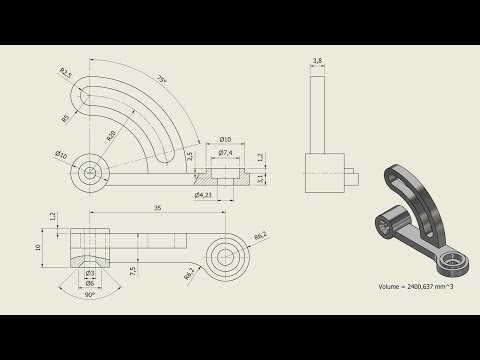 Tutorial Inventor - 491 ANGULAR SUPPORT