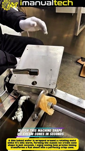 Watch This Machine Shape Ice Cream Cones In Seconds