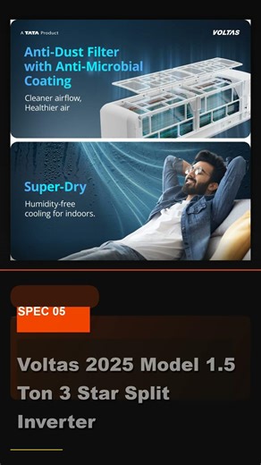 Voltas 2025 Model 1.5 Ton 3 Star Split AC #ac #flipkart #airconditioner #summer #coolgadgets #india