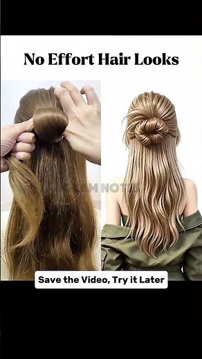 Easy Half Up Hair Knot Tutorial | Simple & Cute Hairstyle for Long Hair 🌸#HalfUpKnot #HalfUpBun