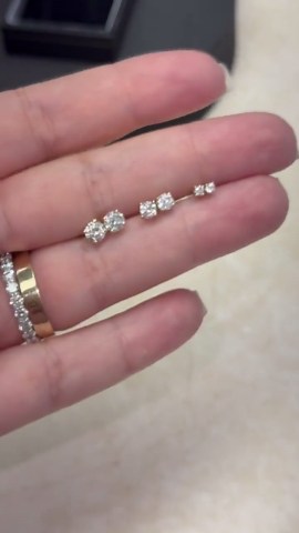 Lab Grown Diamond Stud Earrings Solid 14k 10k Gold – 1ct 0.50ct 0.16ct – D Color VVS Diamond Studs – Minimalist Solitaire Earrings - Etsy