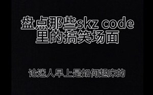 【个人向】盘点skz code的搞笑场面8