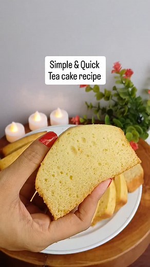Simple & Quick tea cake recipe #hirahomekitchen #reelsinstagram #karachibloggers #cake | hira.homekitchen