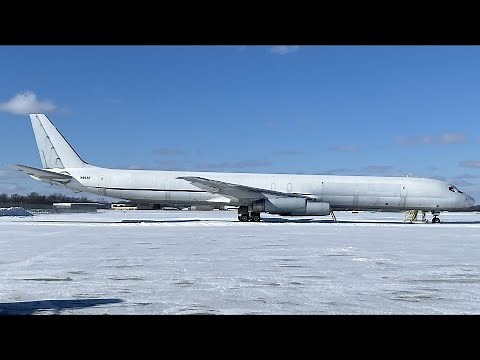 (4K) 52 Year Old Douglas DC-8-63F (N865F) Walkaround and Cockpit Tour
