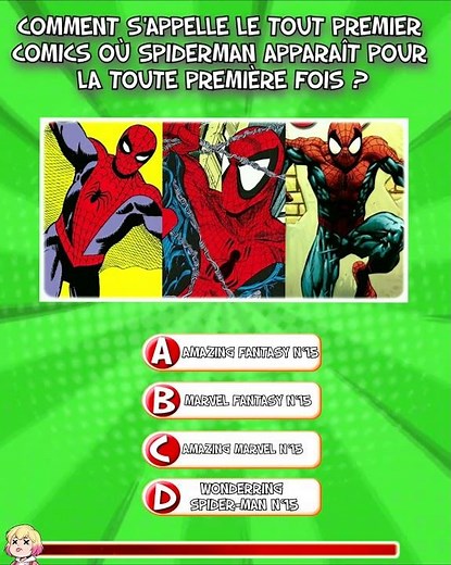 What was the name of the first Spiderman comic?