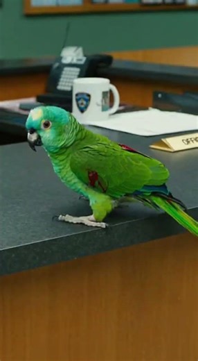 "Wounded Parrot Reports Attack in US Police Station"