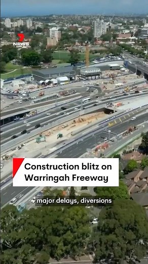 Construction blitz begins on Sydney's Warringah Freeway Upgrade