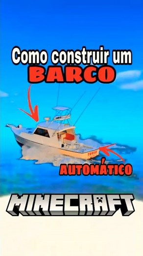 COMO CONSTRUIR UM BARCO AUTOMÁTICO FUNCIONAL NO MINECRAFT