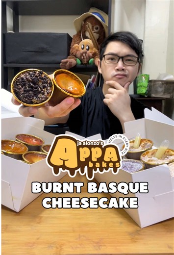 Honest Food Review: Burnt Basque Cheesecake ng Appa Bakes by Ja Alonzo Menu and Price (nasa video haha) #appabakes #burntbasquecheesecake #cake #cheesecake @Appa Bakes by Ja Alonzo