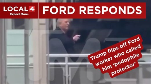 What Ford said about President Trump flipping off one of its workers in Detroit | John W. Jones