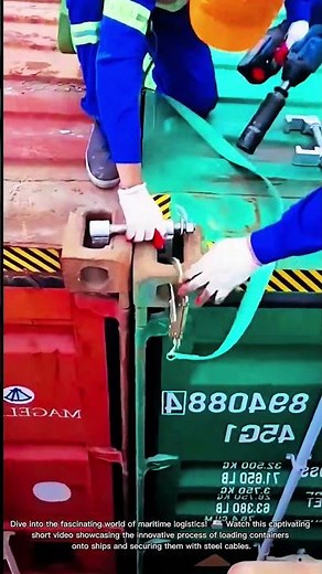 The Process of Securing Containers with Innovative Strapping on Ships