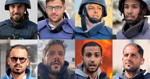 The names of Palestinian journalists killed by Israel in Gaza