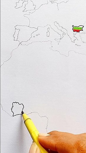 Draw Flag Map of Ivory Coast 🇨🇮 #ivorycoast