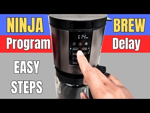 How To Program Ninja Coffee Maker - Delay Brew