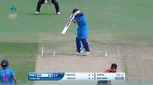 2.6M views · 10K reactions | Indian Cricket Team needed just 65 runs to beat Cricket PNG today at #U19CWC - Prithvi Shaw got 57 of them!  | ICC Cricket World Cup | Facebook