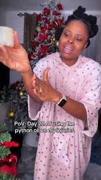 PoV: Day 22 of using the python oil on my injuries #shortvideo