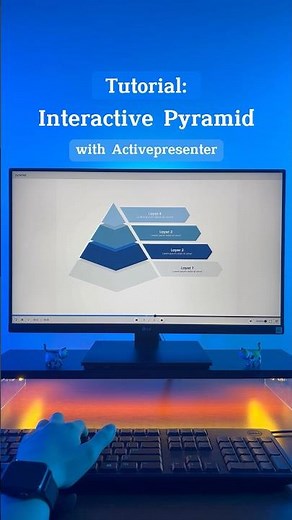 Create interactive pyramid to wow audience #elearningcourses #elearningdesign #presentation