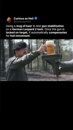 Leopard Gun Stabilization With a Mug of Beer 🍺