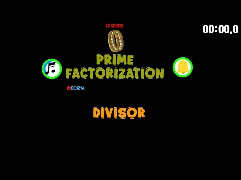 0~500 Divisor Prime Factorization alarm🔔