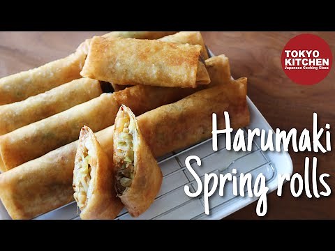 How to make Harumaki, deep fried spring rolls.