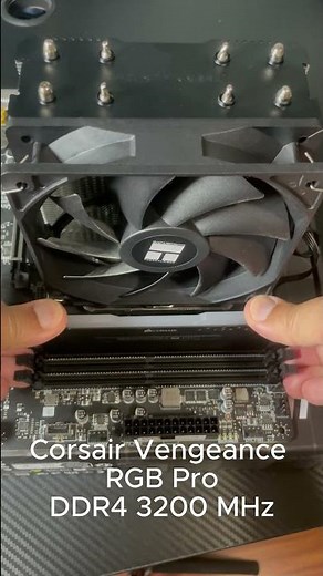 Install DDR4 RAM on Motherboard👌 #pcbuild #installram #ddr4ram