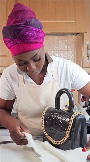 Can You Believe This Handbag Is Actually Cake|Making a handbag cake Part 9