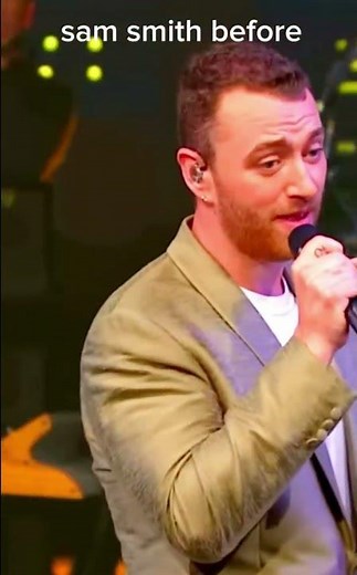 Sam Smith before and after #samsmith #samsmithunholy #fyp #foryoupage
