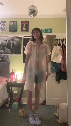 Night vibes featuring my grandma’s 1960’s night gown