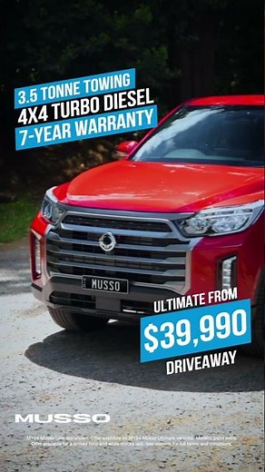 KGM SsangYong Musso Run Out Sale Perth