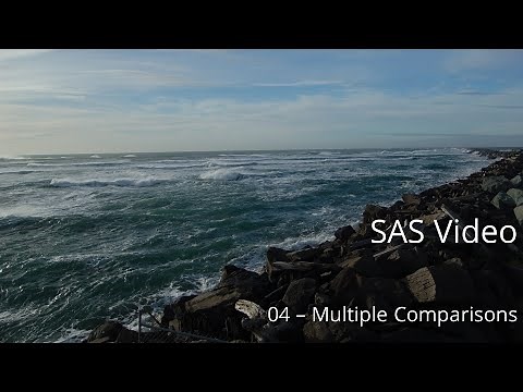 SAS-04: Multiple Comparisons Procedures