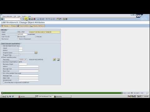 LSMW- BATCH INPUT RECORDING