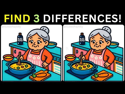 ⏳Find Three Differences, Boost Your Brainpower🔍【#442 Brain Game Challenge Spot 3 Differences】